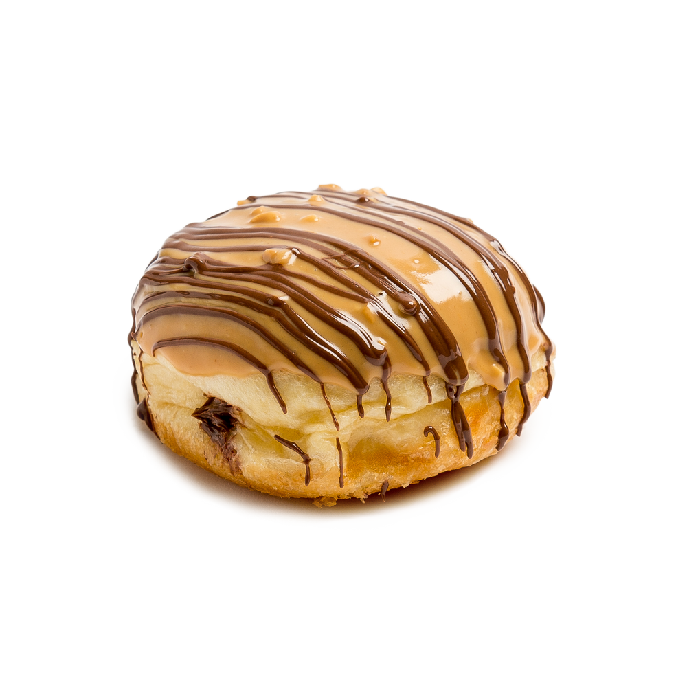 
            
                Load image into Gallery viewer, Peanut Butter Choc Hazelnut Donut | 1560kJ
            
        