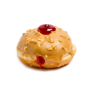 
            
                Load image into Gallery viewer, Vegan Peanut Butter Jam Donut | 854kJ
            
        