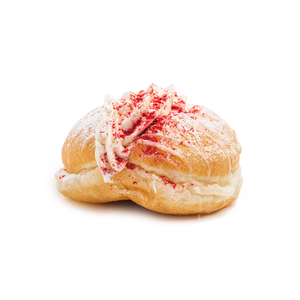 
            
                Load image into Gallery viewer, White Choc Raspberry Mousse Donut | 1360kJ
            
        
