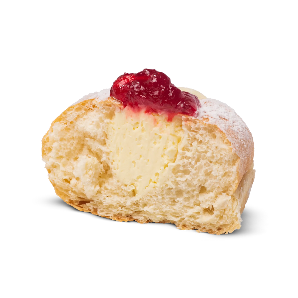 New Zealand Style Fresh Cream & Jam Donut | 1360kJ